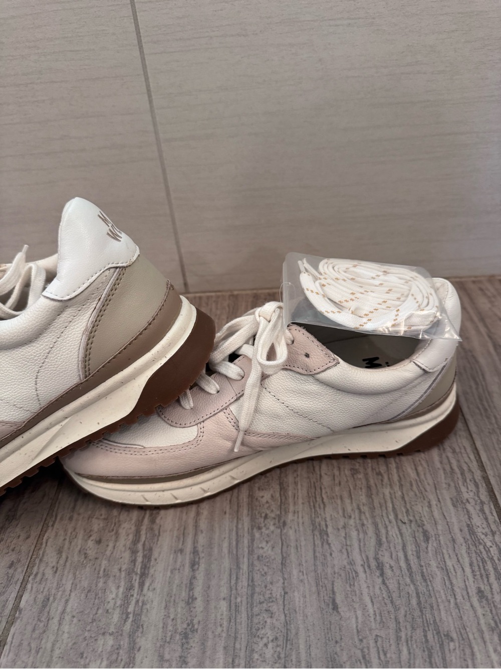 Madewell cream  and White Retro Runner Sneakers - Picture 3 of 10